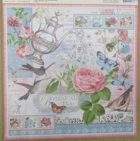 Scrapbook Block Botanicel Tea