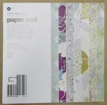 Paper Pad, Papierblock, Wisteria, 36 Blatt