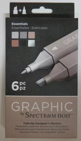 Graphic Marker, doppelte Spitze, Thema Essentials, by Spectrum Noir , Crafters Companion