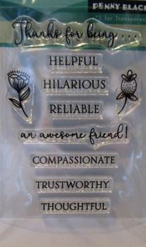 Penny Black, Clear Stamp Sending Thanks