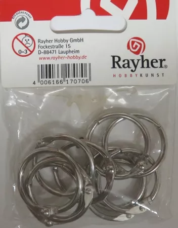 Rayher, Metallringe zum Öffnen, 10 Stück