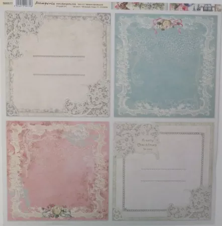 Stamperia, Scrapbook Bogen Pink Christmas
