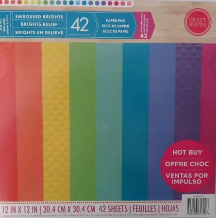 Craft Smith, Paper Block Embossed Brights