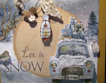 GALERIE, Grußkarte DIY Let it Snow