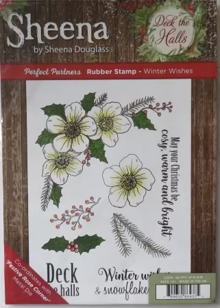 Unmounted Rubber Stamp Winter Wishes, Crafters Companion