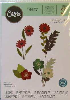 Sizzix, Thinlits Die by Lisa Jones Wild Blooms #1