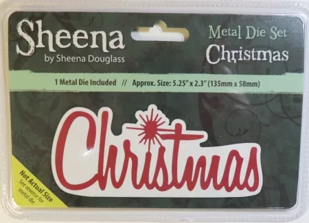Sheena Douglass Christmas Sentiment Metal Die - Christmas , Crafters Companion
