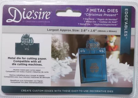 Die'sire Edge'ables Metal Christmas Present, Crafters Companion