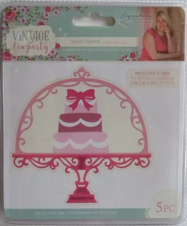 Sara Signature Vintage Tea Party Collection Metal Die - Sweet Tooth, Crafters Companion