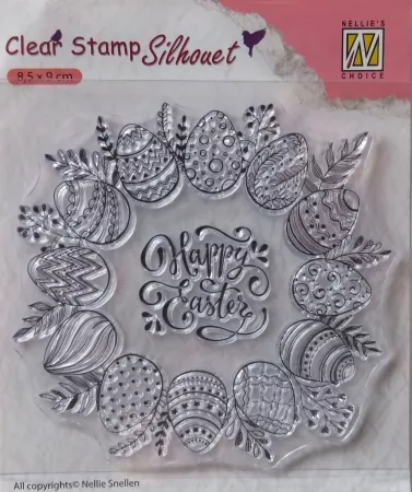 Nellie`s Choice Clear Stamps silhouette Frohe Ostern
