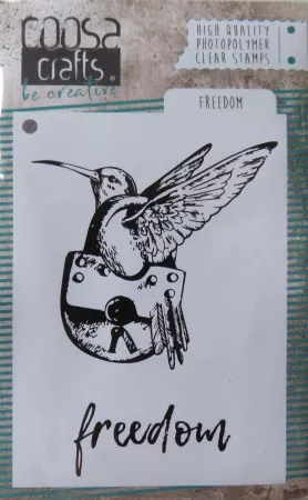 COOSA Crafts clearstamps A7 - Freedom, Coosa crafts