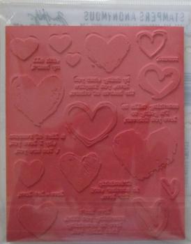 Stampers Anonymous, Love Notes Tim Holtz Cling Stamps