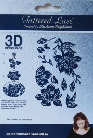3D Metall Stanzen und CD Blossom & Magnolia, Tattered Lace