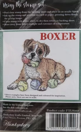 It's a Dog's Life Clear Stamp - Boxer, Hunkydory