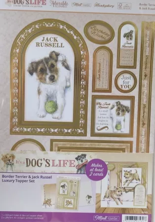 Border Terrier & Jack Russell Luxury Topper Set, Hunkydory