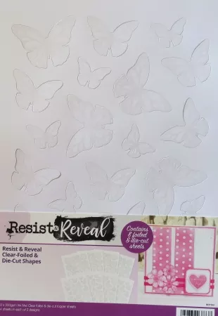 Resist & Reveal Clear Foiled & Die-cut Shapes, Hunkydory