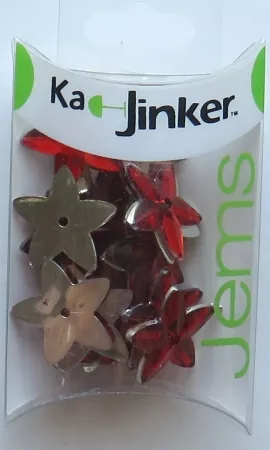 Ka-JinkerJems, Stern, rot, Blumenthal Craft
