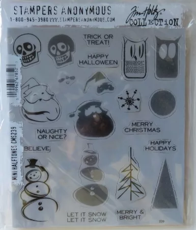 Tim Holtz Collection Stempelset Mini Halftones, Stampers Anonymus