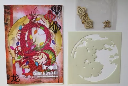 Dragon Color & Craft Kit, Sandra Rushton