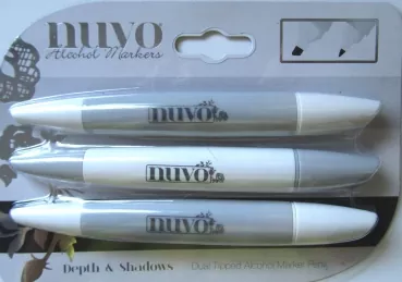 Tonic Studios Nuvo alcohol marker pen x3 depth and shadow