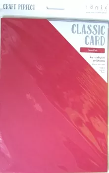 Tonic Studios classic card A4 x10 rose pink