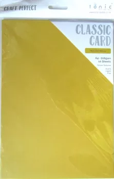 Tonic Studios classic card A4 x10 mustard yellow
