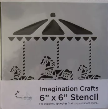 Schablone / Stencil Karusell, Imagination Crafts