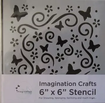 Schablone / Stencil Schmetterling / Butterfly, Imagination Crafts