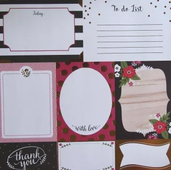 Craft Smith, Scrapbook Block Bella Flora