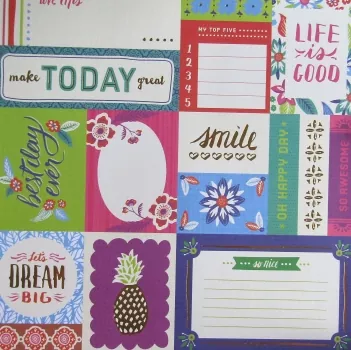 Craft Smith, Scrapbook Block Boho Tropical