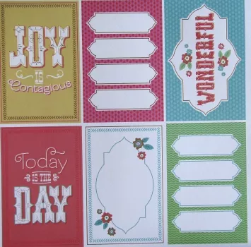 Craft Smith, Scrapbook Block Rainbow Sherbet