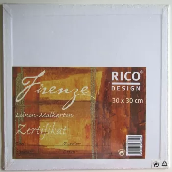 Rico Design, Leinen-Malkarton Firenze, 30 x 30 cm