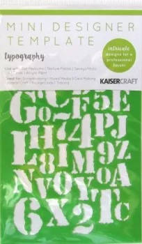 Kaisercraft designer template mini Typography