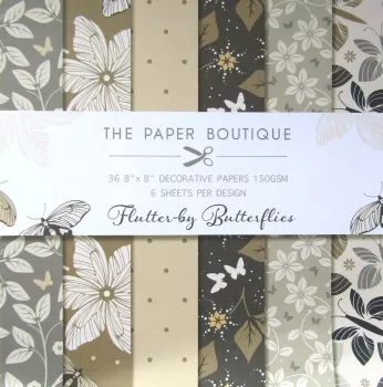 Papier Block, Paper Pad, Flutter-by Butterflies, The Paper Boutique