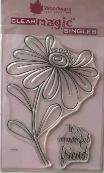 Woodware - clear stamp Whimsical Flower Alice