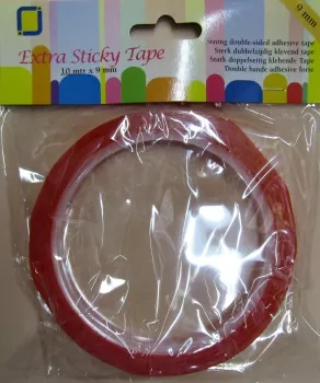 Extra Sticky Tape, doppelseitiges Klebeband, 10 m x 6 mm