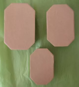 Meyco, Papp Art, Dosen achteckig, 3 Stück
