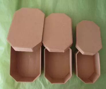 Meyco, Papp Art, Dosen achteckig, 3 Stück