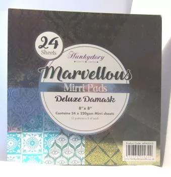 Hunkydory, Marvellous Mirri Pad, Deluxe Damask