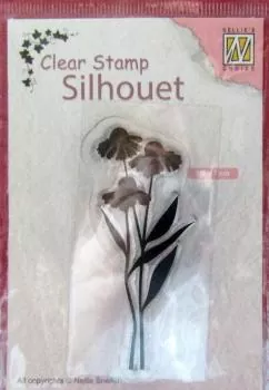 Nellies Choice Clearstamp - Silhouette Daisies