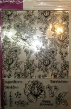 Crafters Companion, Stamp Oriental Peony