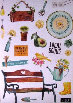 Studiolight, Paper Pad Holiday, Citron
