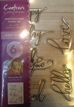 Crafters Companion, Stamp Script Words