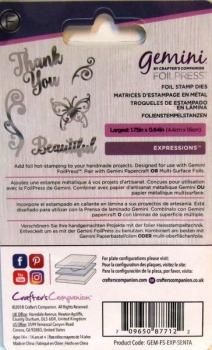 Crafters Companion, Die Foil Stamp cut Dies Sentiments and Accents