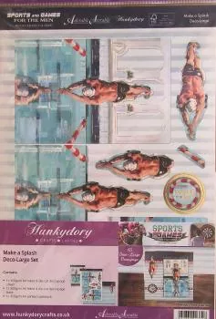 Hunkydory, 3D Set Sport & Games for Men Schwimmen