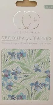 Craft Consortium Blue Daf Decoupage Papers