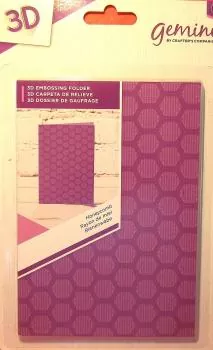 Crafter's Companion 3D Embossing Folder - Honeycomb