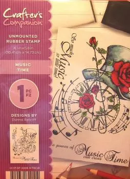 Crafters Companion, Unmounted Rubber Stamp Music Time