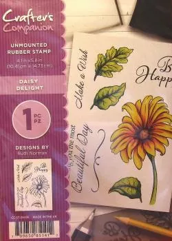 Crafters Companion, Unmounted Rubber Stamp Daisy Delight