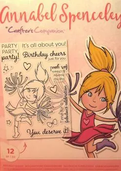 Crafters Companion, Annabel Spenceley Photopolymer Stamp - Birthday Cheers